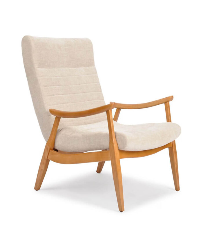 Hugh Series II Modern Accent Chair with Track Arms