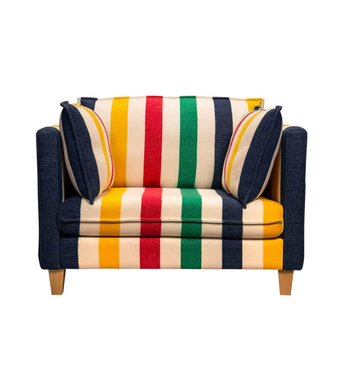 Churchill Multi Stripe Upholstered Accent Chair
